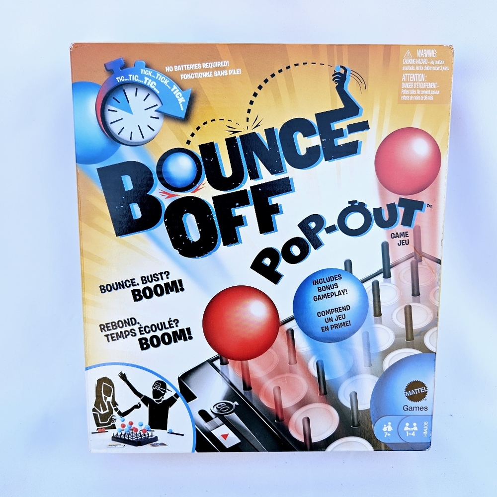 Mattel Bounce-Off Pop-Out Ball Bouncing Game For Family, Adults And Game Night